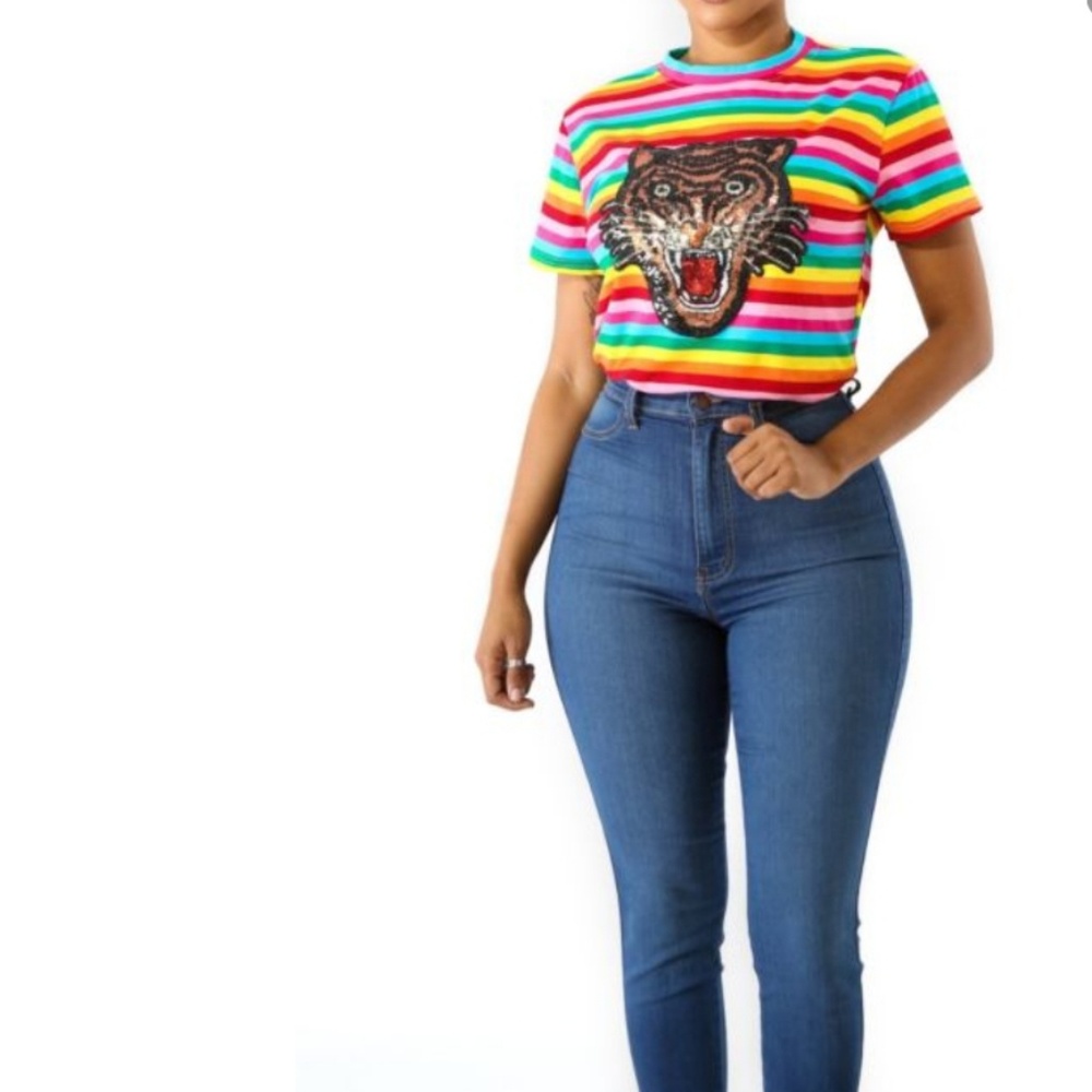 Rainbow Tiger Top